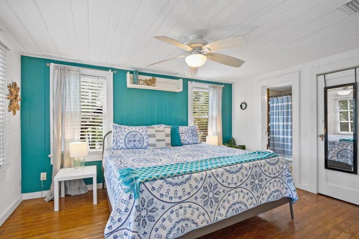 Marvelous Mermaid Bungalow, Dog-Friendly Upstairs Apt In Prime Vilano Beach St. Augustine Exterior foto