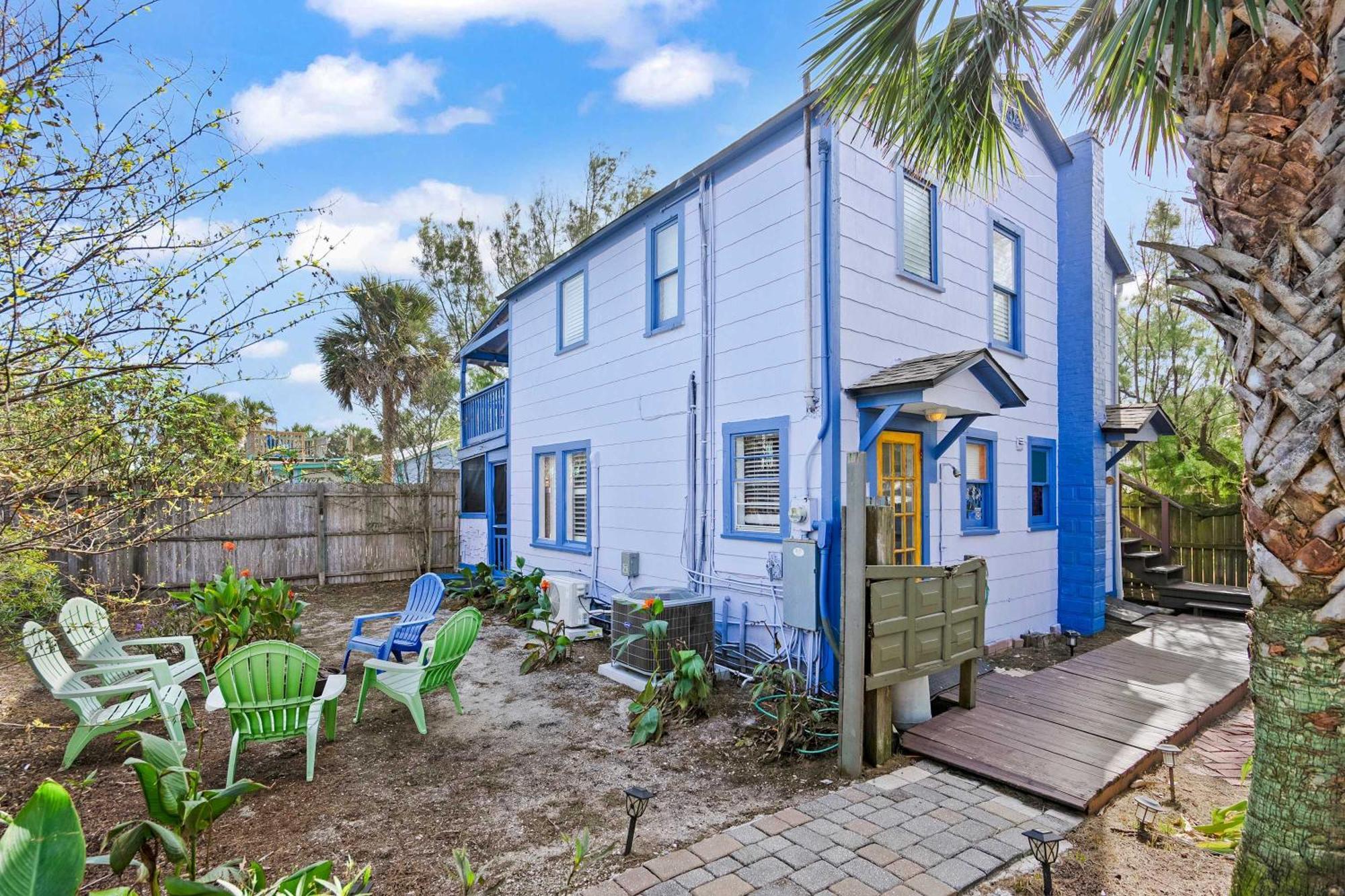 Marvelous Mermaid Bungalow, Dog-Friendly Upstairs Apt In Prime Vilano Beach St. Augustine Exterior foto