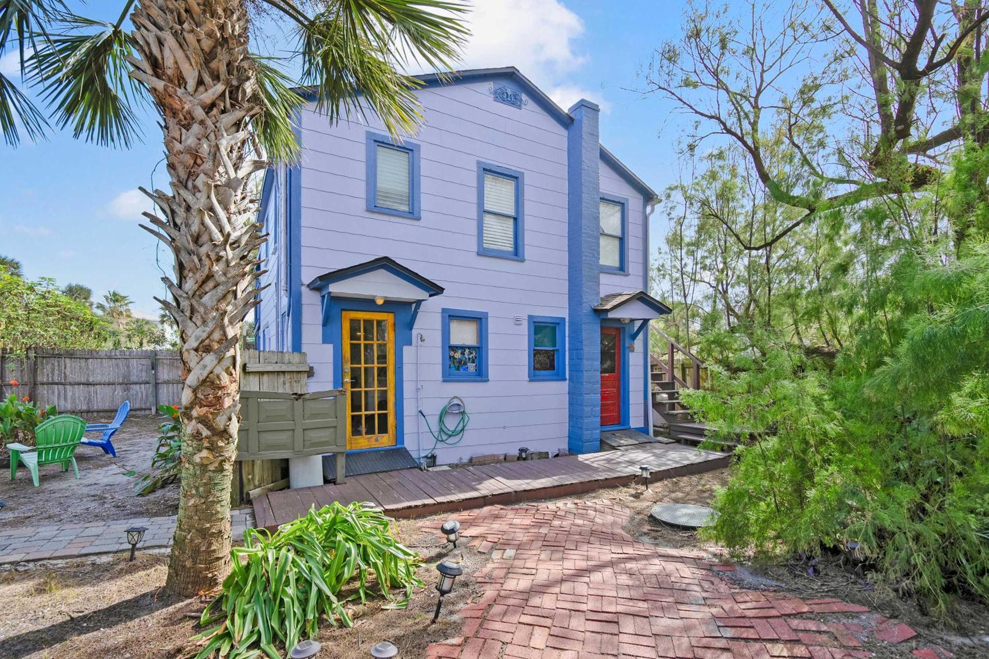 Marvelous Mermaid Bungalow, Dog-Friendly Upstairs Apt In Prime Vilano Beach St. Augustine Exterior foto