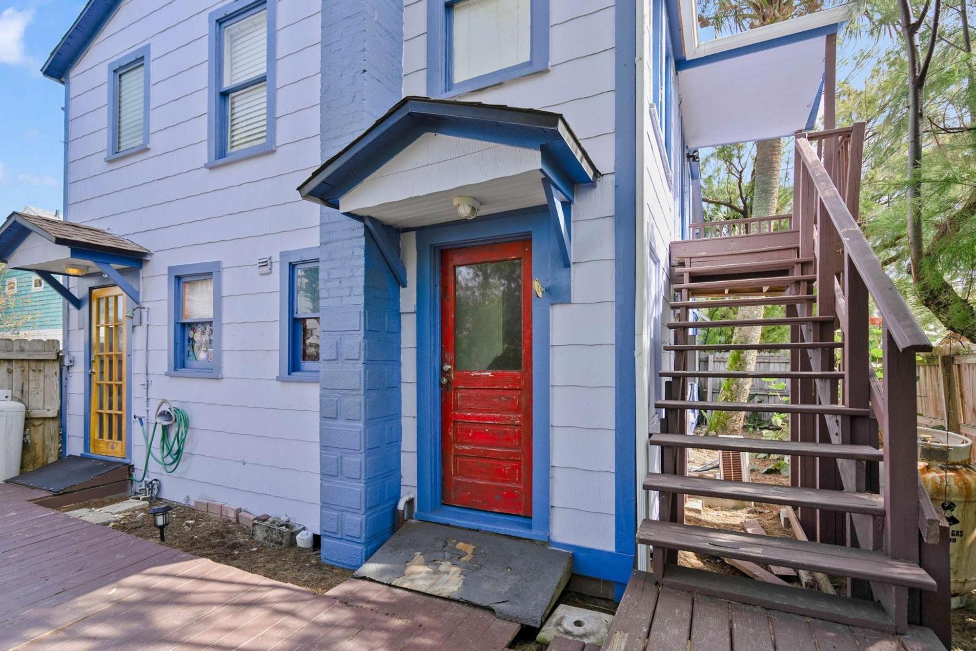 Marvelous Mermaid Bungalow, Dog-Friendly Upstairs Apt In Prime Vilano Beach St. Augustine Exterior foto